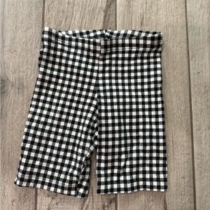 Old Navy Black and White Bike Shorts